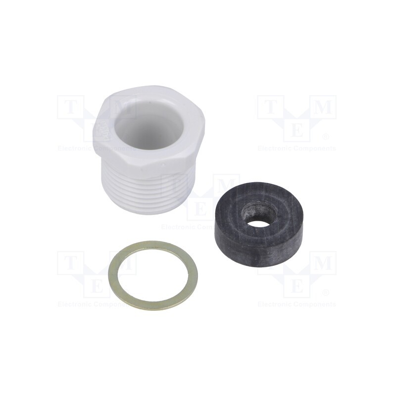 10 pcs : CRR 13.5 - Half gland, PG13,5, polyamide, grey