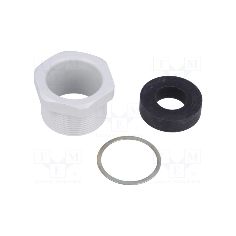10 pcs : CRR 29 - Half gland, PG29, polyamide, grey