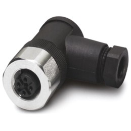1 pcs - Phoenix Contact Circular Connector, 4 Contacts, Cable Mount, M12 Connector, Socket, Female, IP65, IP67, IP69K, SACC