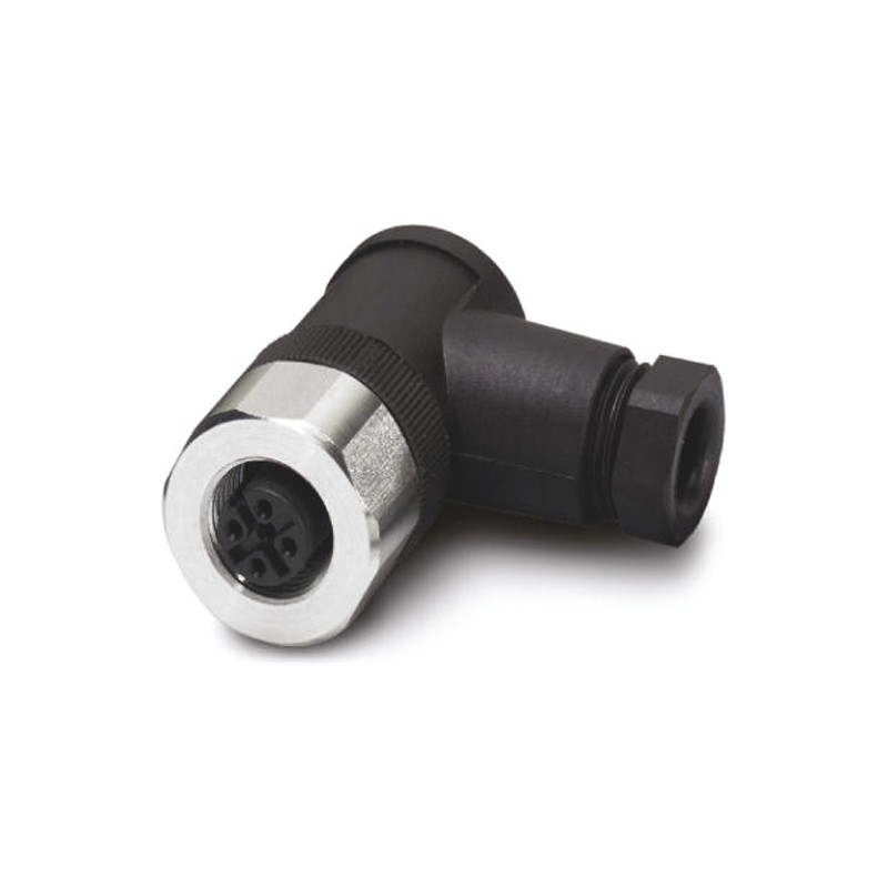 1 pcs - Phoenix Contact Circular Connector, 4 Contacts, Cable Mount, M12 Connector, Socket, Female, IP65, IP67, IP69K, SACC