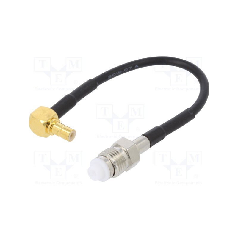 10 pcs : - Cable, 100mm, FME female,SMB male, angled,straight
