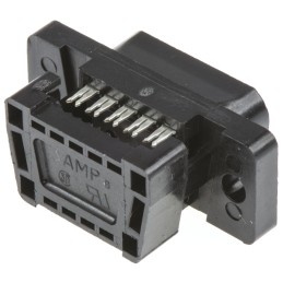 1 pcs - TE Connectivity Amplimite HDF-20 9 Way Right Angle Cable Mount D-sub Connector Plug, 2.77mm Pitch