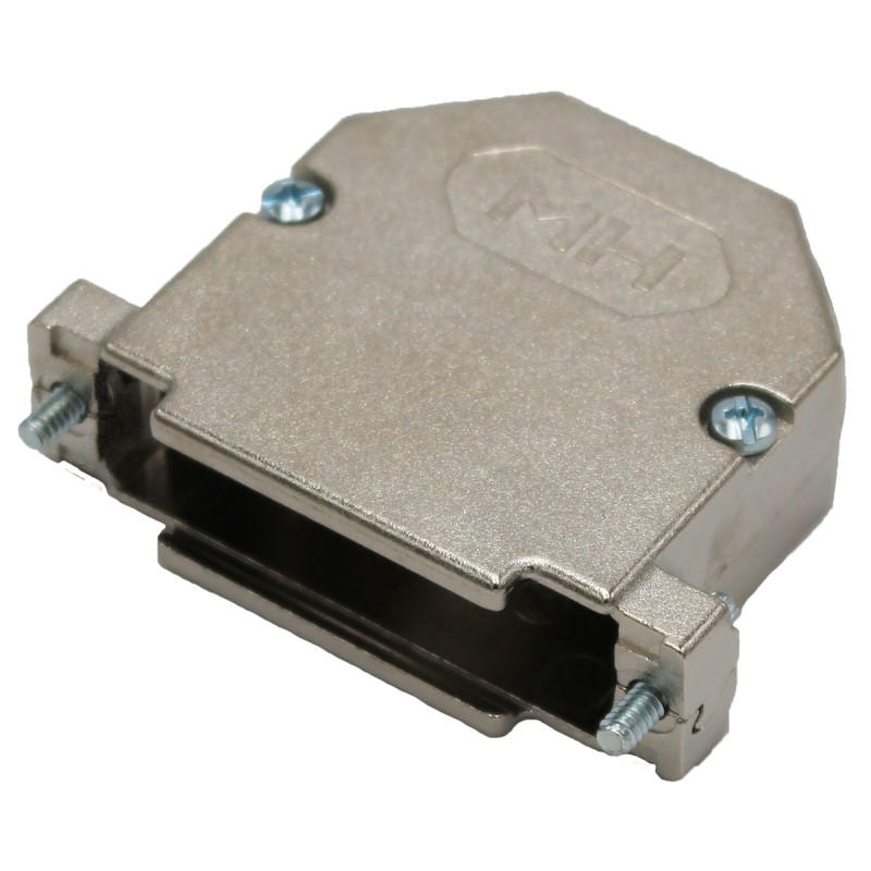 1 pcs - MH Connectors MHDU45 Series Zinc Angled D Sub Backshell, 25 Way, Strain Relief