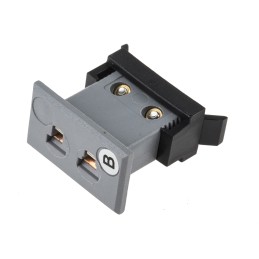 1 pcs - RS PRO Fascia Thermocouple Connector for Use with Type B Thermocouple, Miniature Size, ANSI Standard