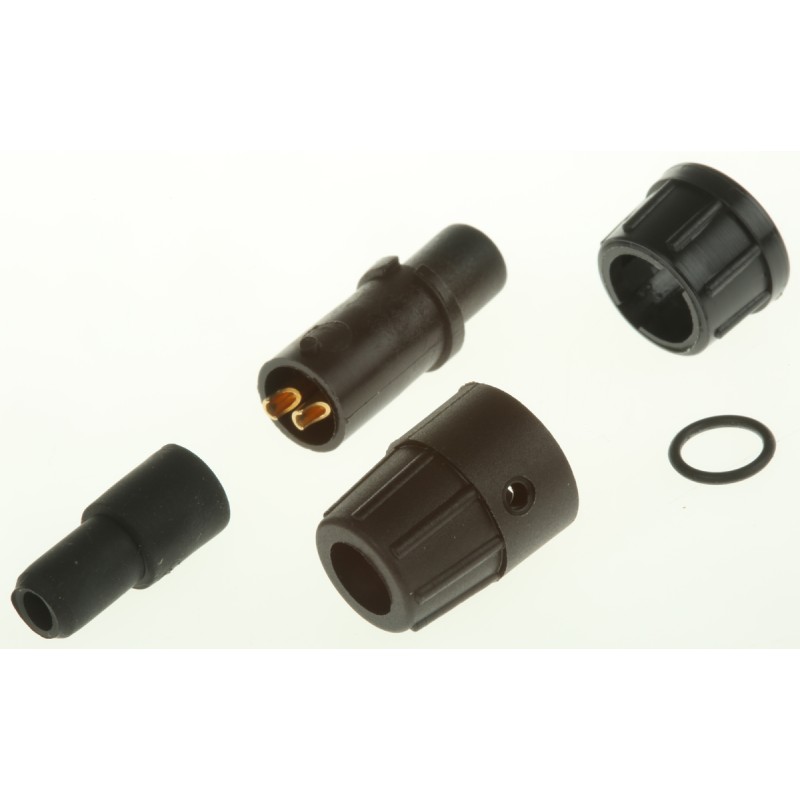 1 pcs - Switchcraft Circular Connector, 2 Contacts, Cable Mount, Subminiature Connector, Socket, Female, IP67, MICRO-CON-X