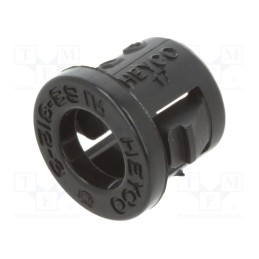 50 pcs : 8471 - Grommet, Ømount.hole: 7.9mm, Øhole: 4.75mm, polyamide, black