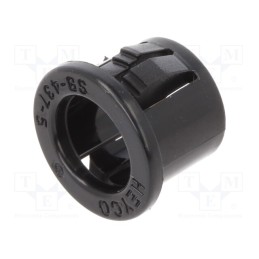 50 pcs : 8473 - Grommet, Ømount.hole: 11.1mm, Øhole: 7.92mm, polyamide, black