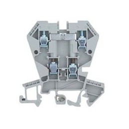 5 pcs - Wieland WK 4 E / U / VB Series Black Double Level Terminal Block, Double-Level, Screw Termination