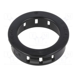 50 pcs : 8482 - Grommet, Ømount.hole: 34.9mm, Øhole: 25.4mm, black, UL94V-2