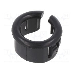 50 pcs : 8492 - Grommet, Ømount.hole: 14.3mm, Øhole: 9.91mm, black, UL94V-2
