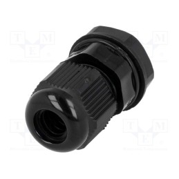 10 pcs : AGR12 - Cable gland, M12, 1.25, IP68, polyamide, black, UL94V-2, 12.1mm