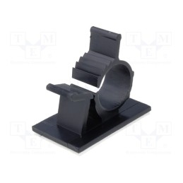 20 pcs : AP-1013 - Self-adhesive cable holder, 10÷12.5mm, polyamide, black, UL94V-2
