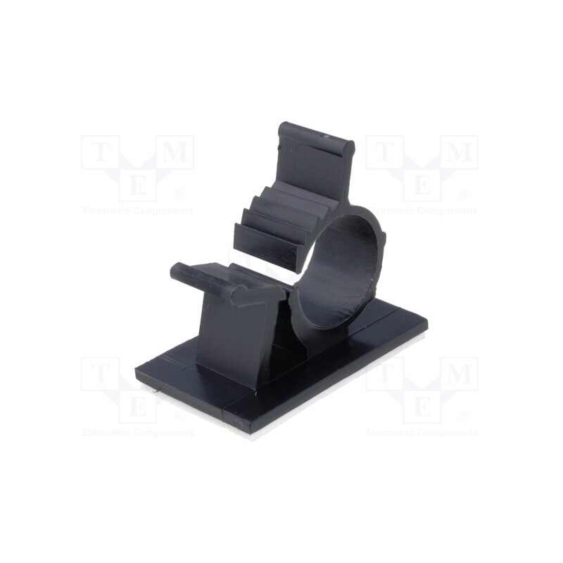 20 pcs : AP-1013 - Self-adhesive cable holder, 10÷12.5mm, polyamide, black, UL94V-2