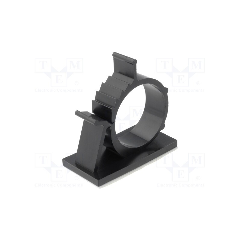 20 pcs : AP-2225 - Self-adhesive cable holder, 22.2÷25.4mm, polyamide, black