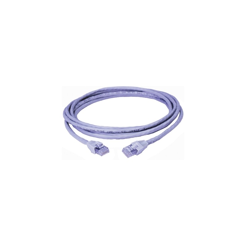 1 pcs - Polyco Healthline Cat6 Male RJ45 to Male RJ45 Ethernet Cable, U/UTP, Grey LSZH Sheath, 0.5m