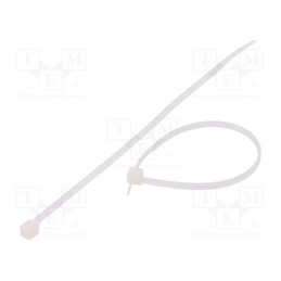200 pcs : CV-120S - Cable tie, L: 120mm, W: 2.5mm, polyamide, 78.5N, natural, Ømax: 30mm