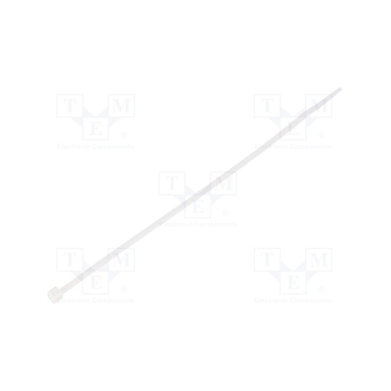 200 pcs : CV165 - Cable tie, L: 165mm, W: 2.5mm, polyamide, 78.5N, natural, Ømax: 43mm
