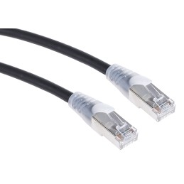 1 pcs - RS PRO Cat6 Male RJ45 to Male RJ45 Ethernet Cable, F/UTP, Black LSZH Sheath, 3m