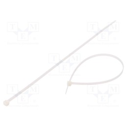 200 pcs : CV-300S - Cable tie, L: 300mm, W: 4.8mm, polyamide, 215.5N, natural, Ømax: 85mm