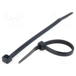 200 pcs : CVR120LW - Cable tie, L: 120mm, W: 4.8mm, polyamide, 215.5N, black, Ømax: 30mm