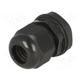 10 pcs : EG-13.5 - Cable gland, PG13,5, IP68, polyamide, black, UL94V-2, 15.8mm