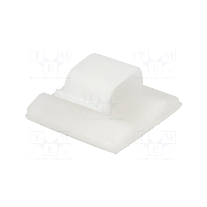 50 pcs : FC-1208 - Self-adhesive cable holder, polyamide, natural, UL94V-2