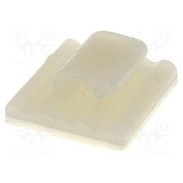 50 pcs : FC-2 - Self-adhesive cable holder, polyamide, natural, UL94V-2