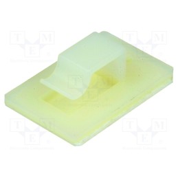 50 pcs : FC-4 - Self-adhesive cable holder, polyamide, natural, UL94V-2