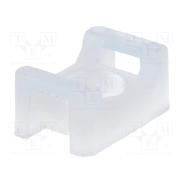 100 pcs : HC-1 - Holder, screw, polyamide, natural, B: 3mm, H: 7mm, L: 15mm, T: 5mm