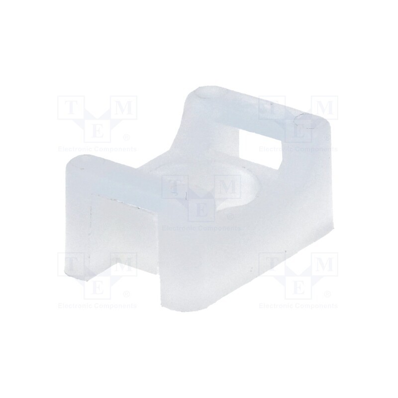 100 pcs : HC-1 - Holder, screw, polyamide, natural, B: 3mm, H: 7mm, L: 15mm, T: 5mm