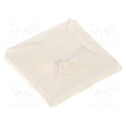 50 pcs : HC-100-S4 - Holder, self-adhesive, polyamide, UL94V-2, natural, Ht: 3.2mm
