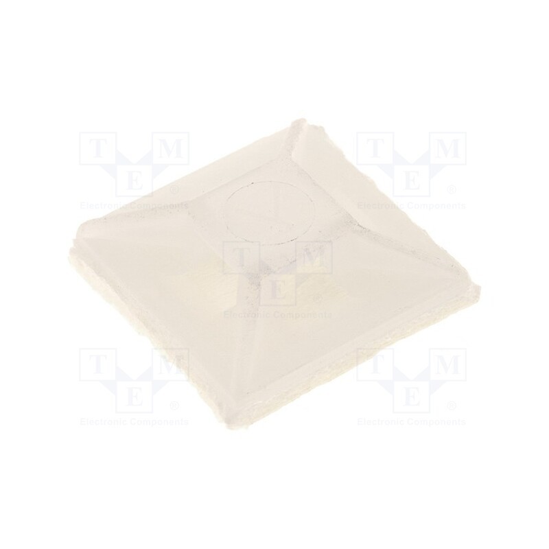 50 pcs : HC-100-S4 - Holder, self-adhesive, polyamide, UL94V-2, natural, Ht: 3.2mm