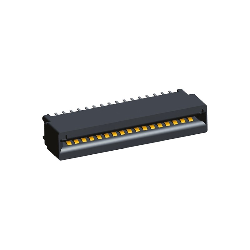 1 pcs - TE Connectivity Standard Edge II Series Edge Connector, 17-Contacts, 2.54mm Pitch, Solder Termination