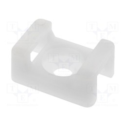 100 pcs : HC-2S - Holder, screw, polyamide, natural, B: 5mm, H: 9mm, L: 23mm, T: 9mm