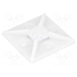 50 pcs : HC-3838 - Holder, self-adhesive, polyamide, UL94V-2, natural, Ht: 7.5mm