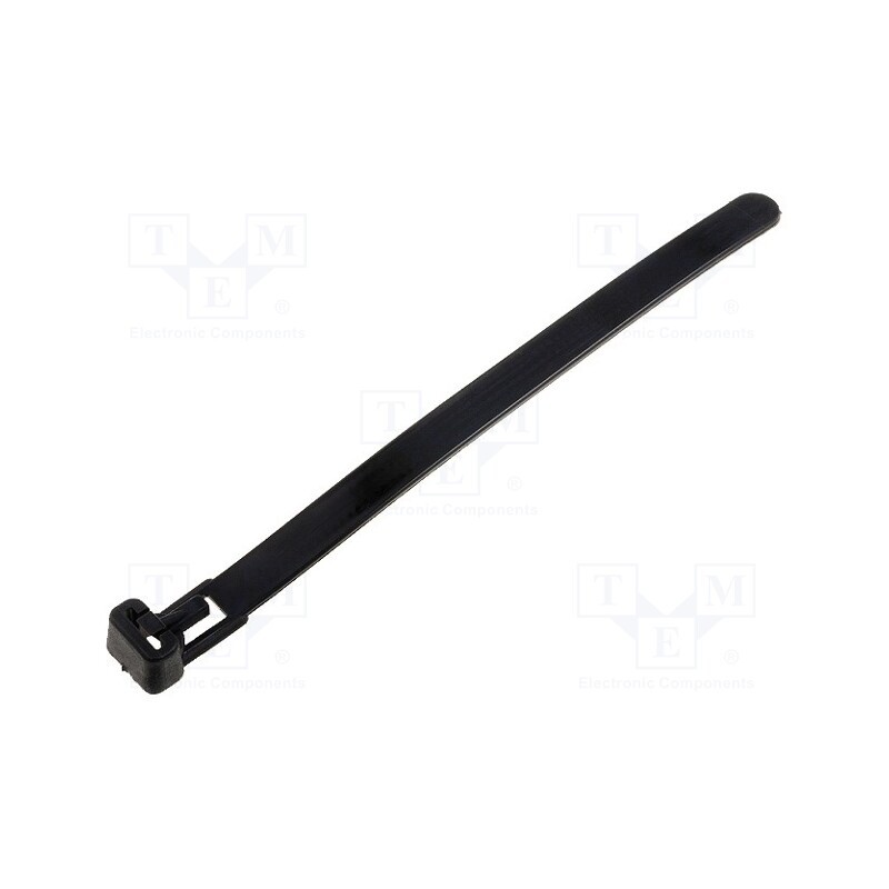 50 pcs : HV125BK - Cable tie, multi use, L: 125mm, W: 7.6mm, polyamide, 215.6N, black