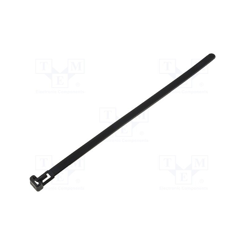 50 pcs : HV200BK - Cable tie, multi use, L: 200mm, W: 7.6mm, polyamide, 215.6N, black