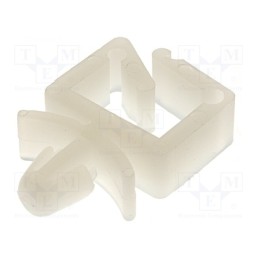 50 pcs : KWS-0 - Snap handle, polyamide, natural, UL94V-2, Mounting hole: Ø4.8mm
