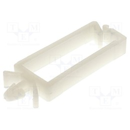 50 pcs : KWS-3 - Snap handle, polyamide, natural, UL94V-2, Mounting hole: Ø4.8mm