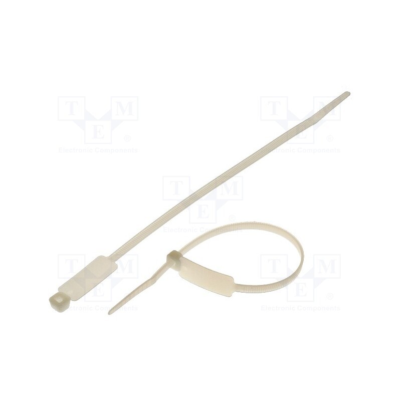 200 pcs : MCV-200 - Cable tie, with label, L: 200mm, W: 4.6mm, polyamide, 215.5N