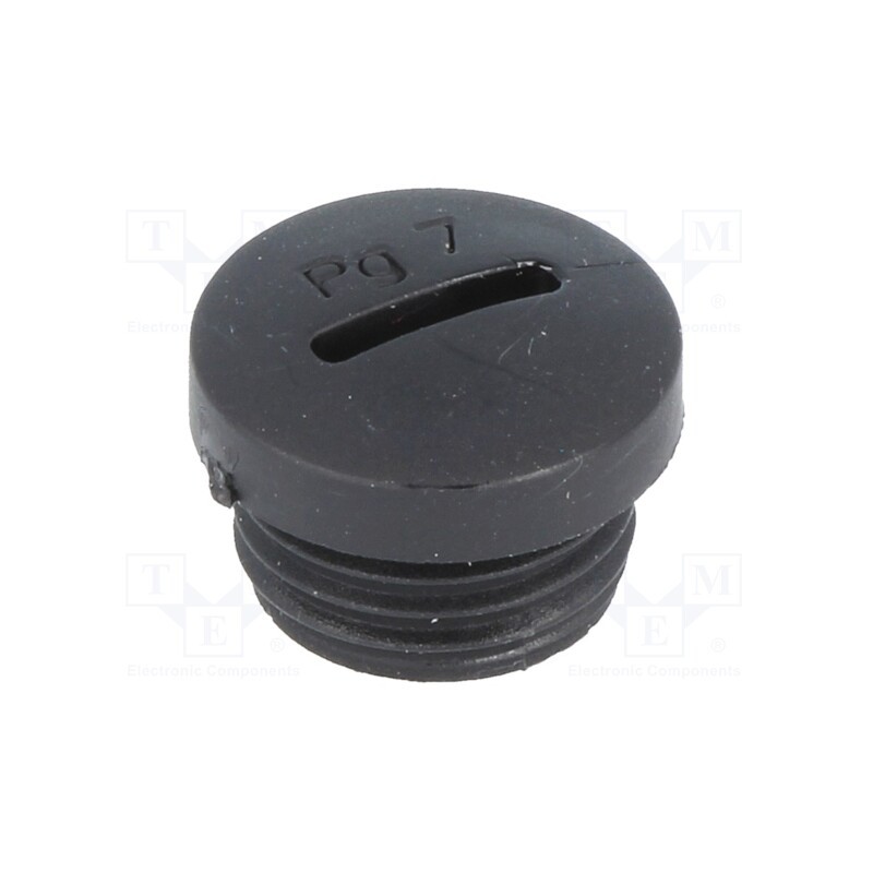 20 pcs : PSP7 - Stopper, PG7, polyamide, black, H: 10mm, Øout: 14.8mm