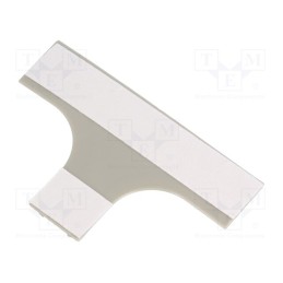 10 pcs : RBT-20 - T-connector-base, grey, ABS, UL94HB, RD-20