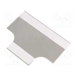 10 pcs : RBT-60 - T-connector-base, grey, ABS, UL94HB, RD-60