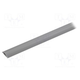 10 pcs : RD20 - Closed cable trunkings, grey, L: 1m, Mat: PVC, H: 6mm, W: 20mm, H1: 4mm