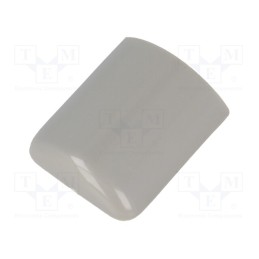 10 pcs : RDE-20 - Stopper, grey, ABS, UL94HB, RD-20