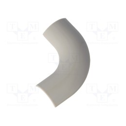 10 pcs : RDL-20 - L-connector-cover, grey, ABS, UL94HB, RD-20