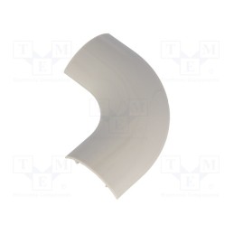 10 pcs : RDL-30 - L-connector-cover, grey, ABS, UL94HB, RD-30