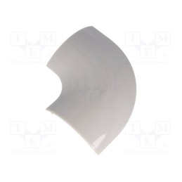 10 pcs : RDL-60 - L-connector-cover, grey, ABS, UL94HB, RD-60