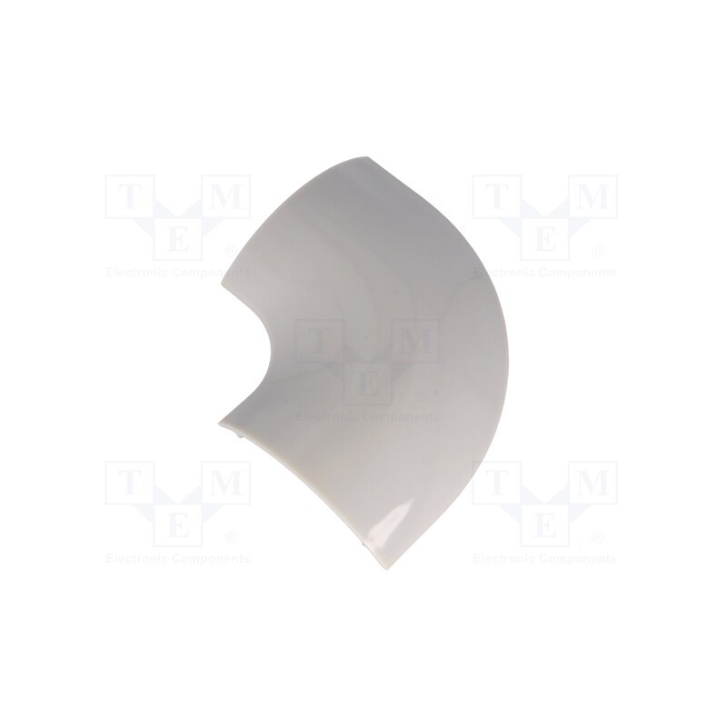 10 pcs : RDL-60 - L-connector-cover, grey, ABS, UL94HB, RD-60