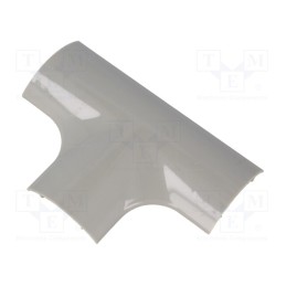 10 pcs : RDT-40 - T-connector-cover, grey, ABS, UL94HB, RD-40